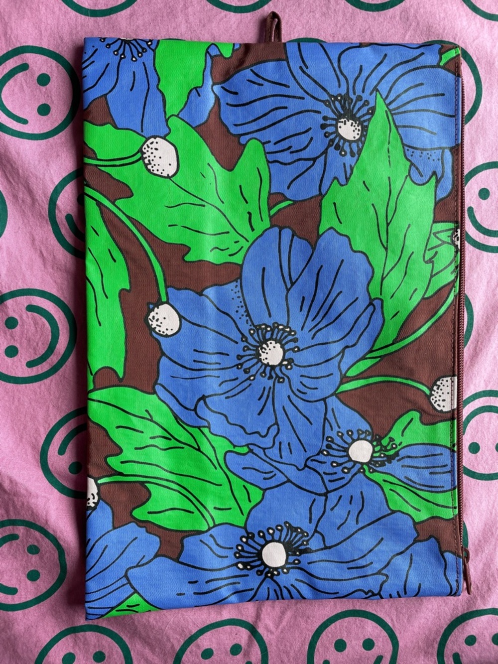 BAGGU poppies floral large go pouch